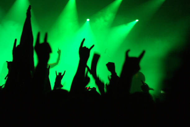 hands horns - concert stock pictures, royalty-free photos & images