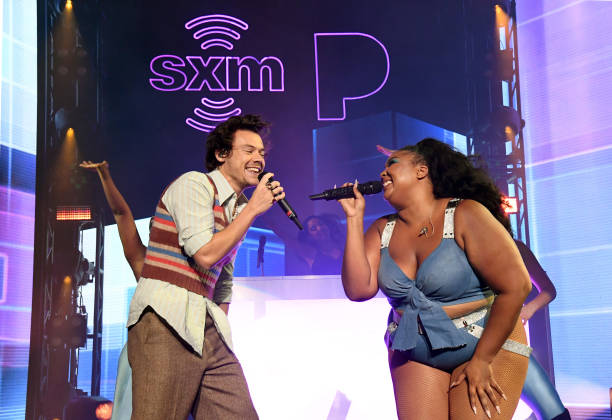 Harry Styles and Lizzo perform an exclusive concert for the SiriusXM and Pandora Opening Drive Super Concert Series, airing live on SiriusXM's The...