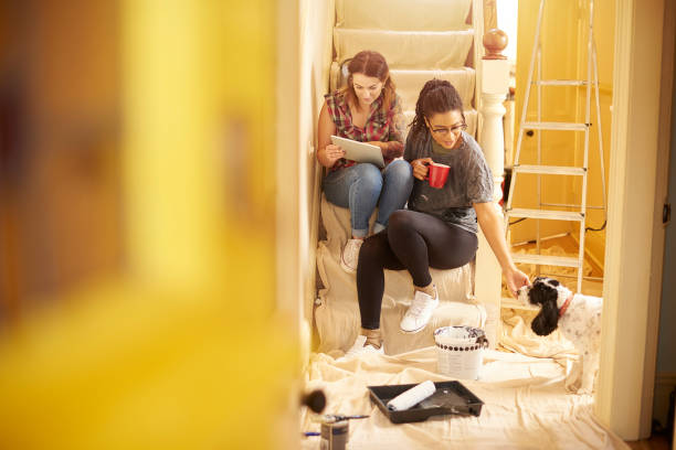 having a little break - home decoration stock pictures, royalty-free photos & images