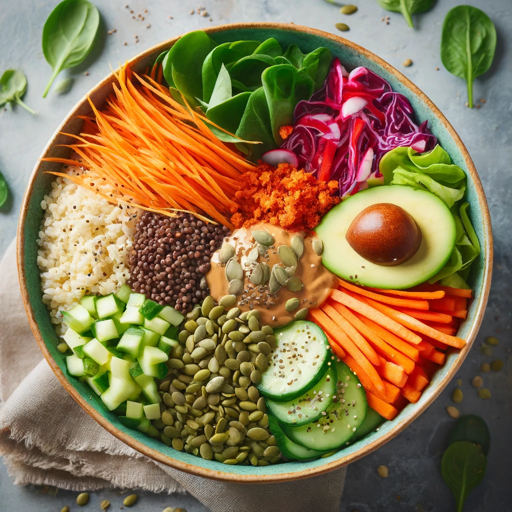 Healthy Lentil and Vegetable Buddha Bowl Recipe