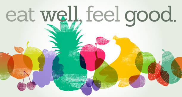 healthy fruit - food stock illustrations