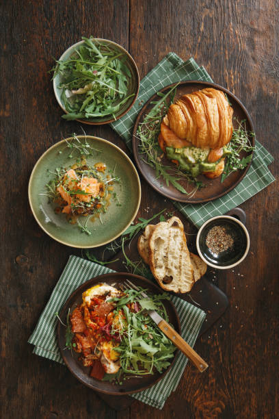 healthy meals for breakfast - food stock pictures, royalty-free photos & images