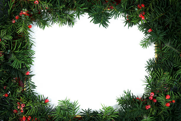 holiday christmas frame. - home decoration stock pictures, royalty-free photos & images
