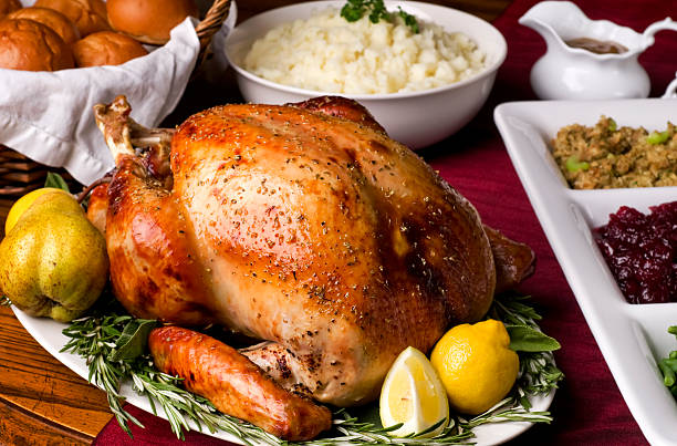 holiday dinner - food stock pictures, royalty-free photos & images