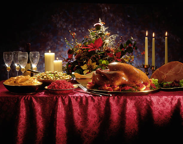 holiday feast - food stock pictures, royalty-free photos & images