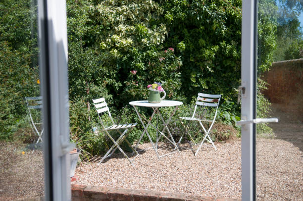 home interiors - garden decoration stock pictures, royalty-free photos & images