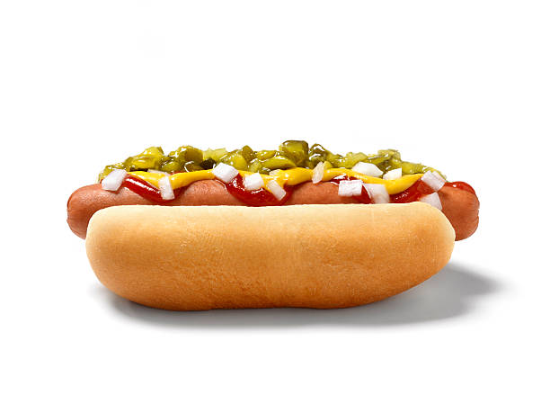 hot dog with ketchup - junk food stock pictures, royalty-free photos & images