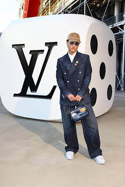 Humbe attends the Louis Vuitton Menswear Spring/Summer 2026 show as part of Paris Fashion Week on June 24, 2025 in Paris, France.