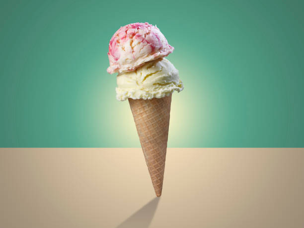icre cream cone - junk food stock pictures, royalty-free photos & images
