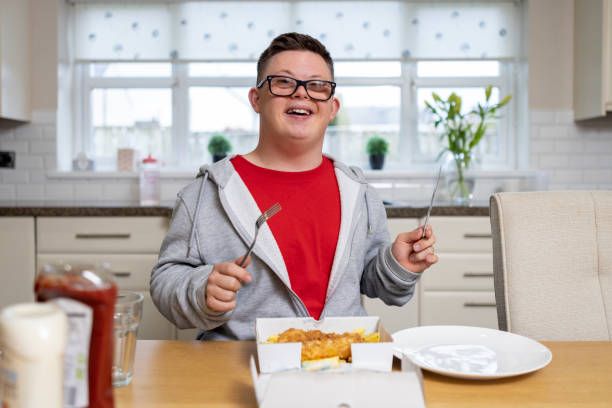 im ready for fish and chips - junk food stock pictures, royalty-free photos & images