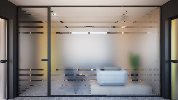 interior design. computer generated image of office. entrance lobby. architectural visualization. 3d render. stock photo - home decoration stock pictures, royalty-free photos & images