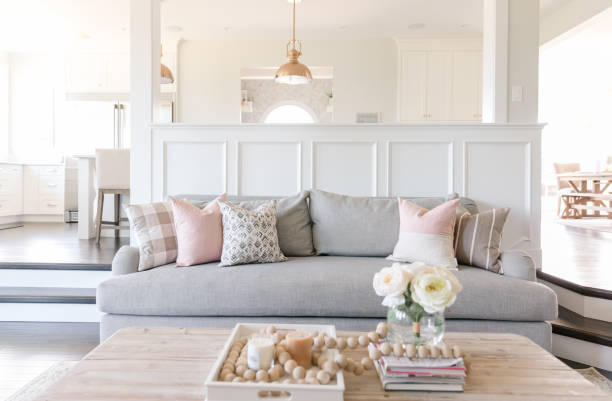 interior farmhouse living room - fashion stock pictures, royalty-free photos & images