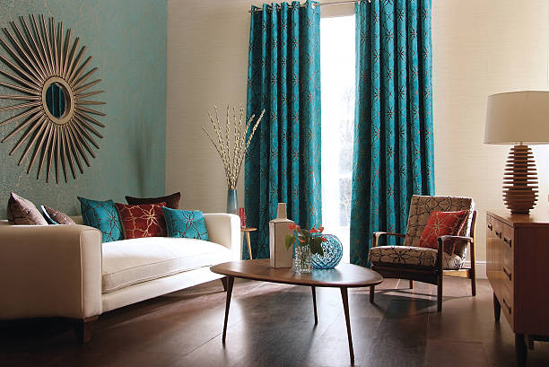 interior image of a contemporary living room - home decoration stock pictures, royalty-free photos & images