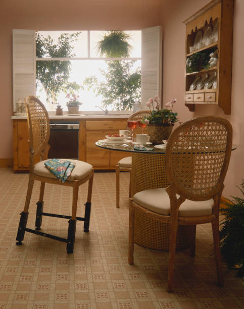 interior of domestic kitchen - home decoration stock pictures, royalty-free photos & images