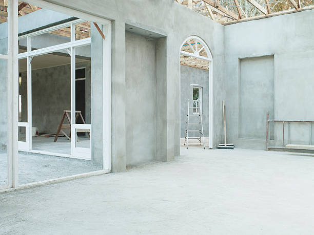 interior of house under construction - home decoration stock pictures, royalty-free photos & images
