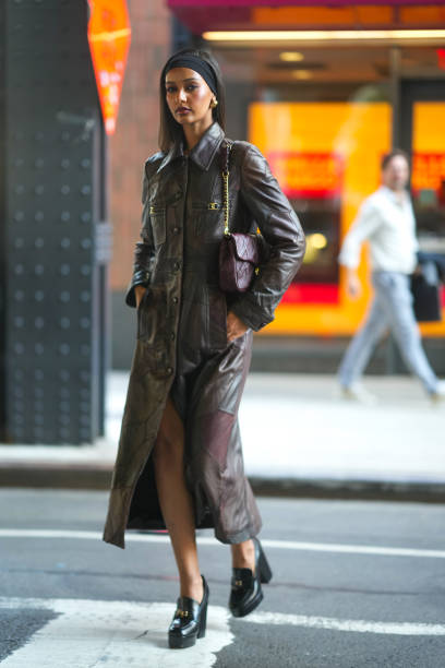 Jamilla Strand is seen at New York Fashion Week on September 09, 2024 in New York City.