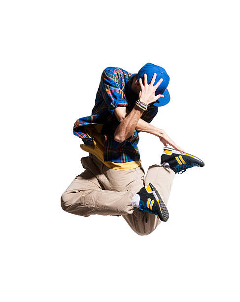 jeune homme fait sauter danseur - fashion photos et images de collection