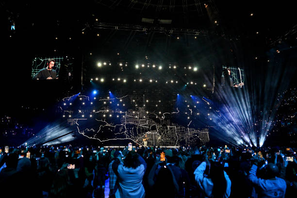 John Mayer performs onstage during the FIREAID Benefit Concert for California Fire Relief at The Kia Forum on January 30, 2025 in Inglewood,...
