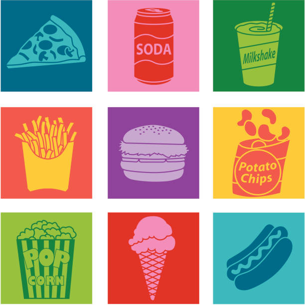 junk food - junk food stock illustrations
