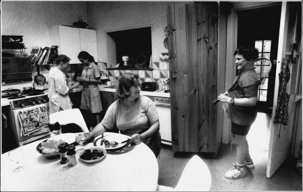 Junk Food has put an, end of the traditional sit down family dinner.....Parents & kids to busy.Mrs. Jenny Tippins, sits down to her dinner, while...