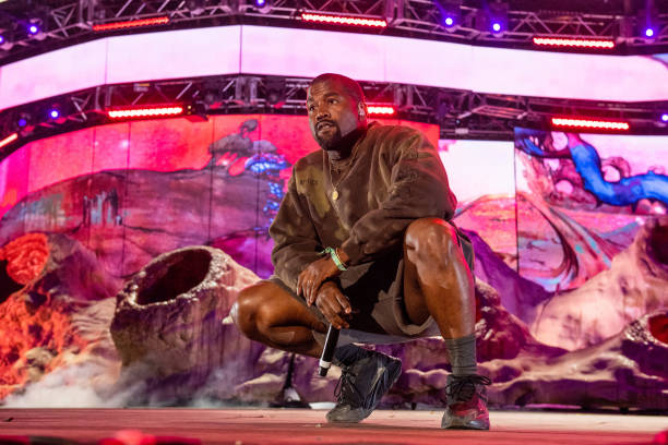 Kanye West performs during 2019 Coachella Valley Music And Arts Festival on April 20, 2019 in Indio, California.