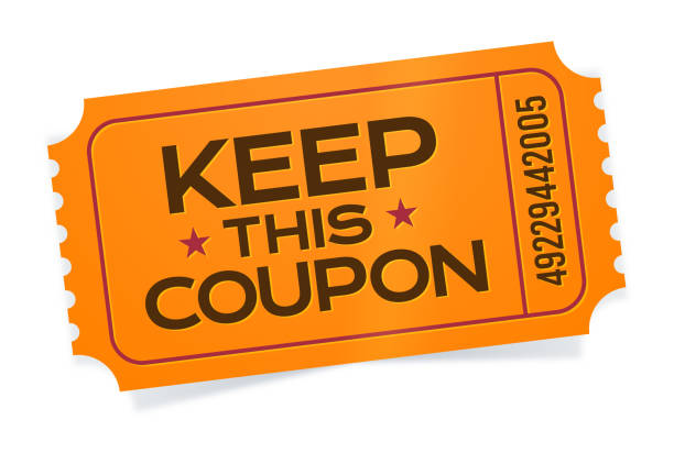 keep this coupon ticket - concert stock illustrations