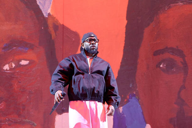 Kendrick Lamar performs in concert during Bonnaroo Music & Arts Festival on June 16, 2023 in Manchester, Tennessee.