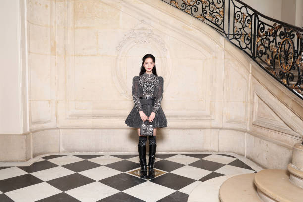 Kim Jisoo attends the Christian Dior Haute Couture Fall/Winter 2024-2025 show as part of Paris Fashion Week on June 24, 2024 in Paris, France.