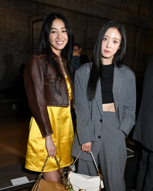 Koki, Lee Se-young at the Coach Fall RTW 2025 fashion show as part of New York Fashion Week held at the Park Avenue Armory on February 10, 2025 in...
