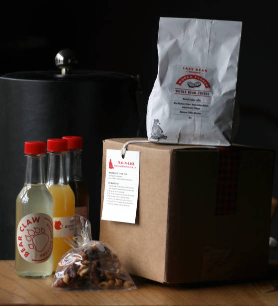 Lazy Bear restaurant has bottled cocktails, packaged food, as well as takeout seen on Thursday, April 9 in San Francisco, Calif.