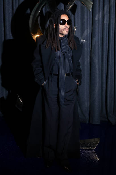 Lenny Kravitz attends the Saint Laurent Womenswear Spring-Summer 2025 show as part of Paris Fashion Week on September 24, 2024 in Paris, France.