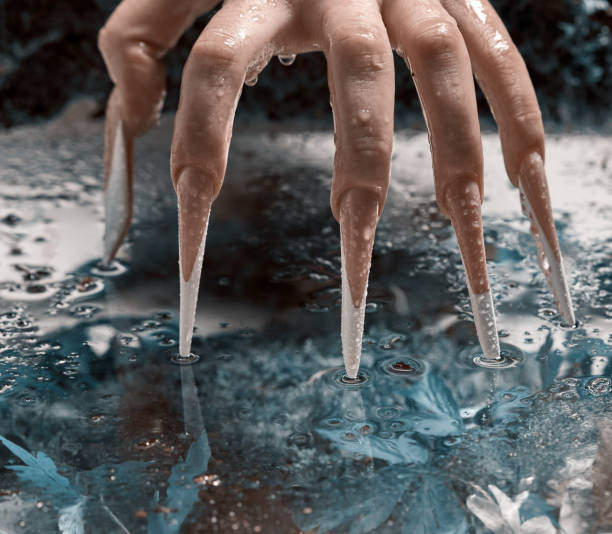 like a cage - nails art stock pictures, royalty-free photos & images