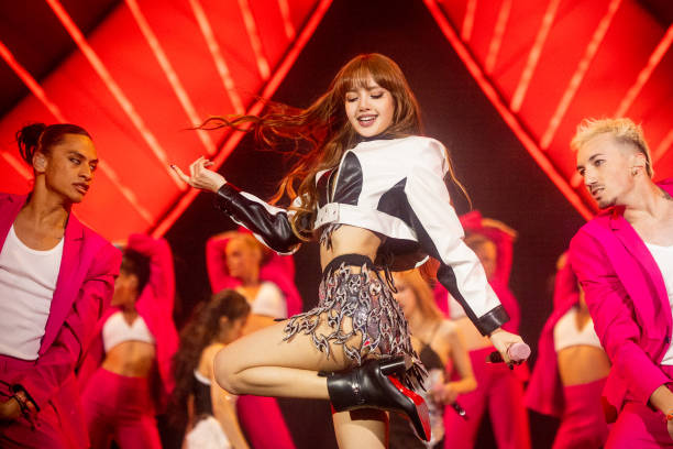 Lisa of BLACKPINK performs at the Coachella Stage during the 2023 Coachella Valley Music and Arts Festival on April 22, 2023 in Indio, California.