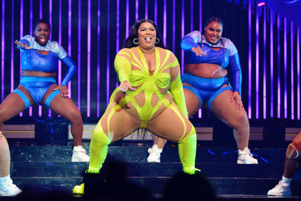 Lizzo performs at The O2 Arena on March 15, 2023 in London, England.