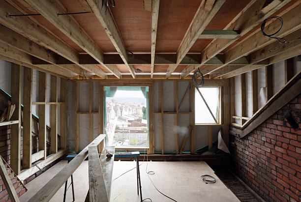 loft conversion sequence part 1. - home decoration stock pictures, royalty-free photos & images