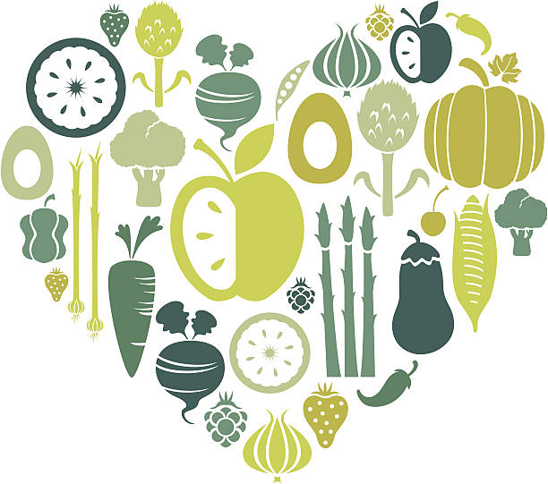 love healthy food - food stock illustrations