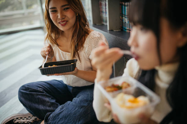 lunchtime at the university - junk food stock pictures, royalty-free photos & images