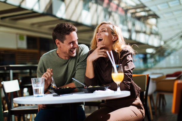 making her laughing daily - food stockfoto's en -beelden