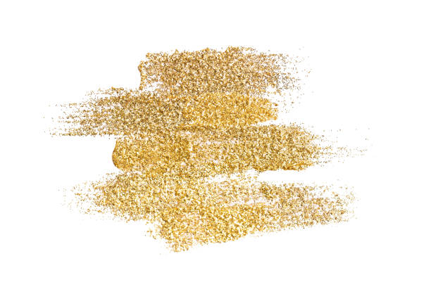 many golden brushstrokes - nails art stock pictures, royalty-free photos & images
