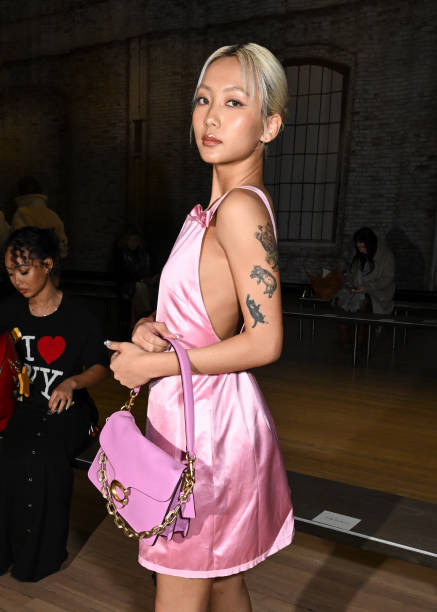 Marf Yau at the Coach Fall RTW 2025 fashion show as part of New York Fashion Week held at the Park Avenue Armory on February 10, 2025 in New York,...