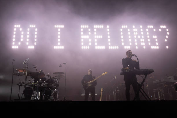 Massive Attack perform during the Act 1.5 concert at Clifton Downs on August 25, 2024 in Bristol, England. Long-time climate campaigners Robert Del...