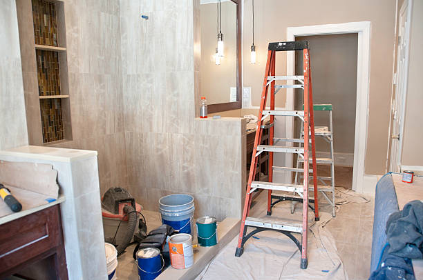 master bathroom in midst of remodeling - home decoration stock pictures, royalty-free photos & images