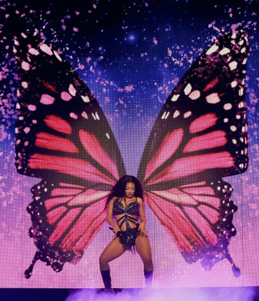 Megan Thee Stallion performs onstage during the Hot Girl Summer Tour at Crypto.com Arena on June 21, 2024 in Los Angeles, California.