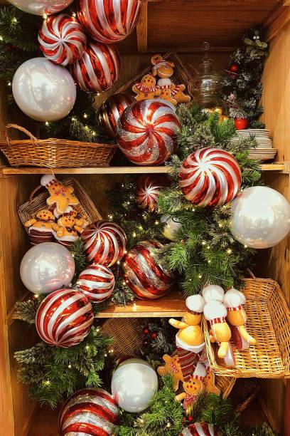 merry christmas - home decoration stock pictures, royalty-free photos & images