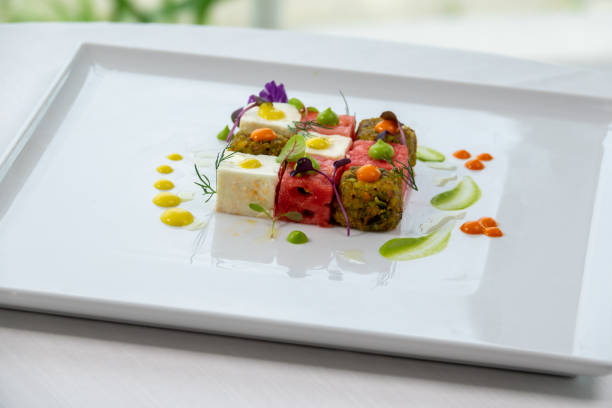 mixed fish dish with prawns and shellfish - food stock pictures, royalty-free photos & images