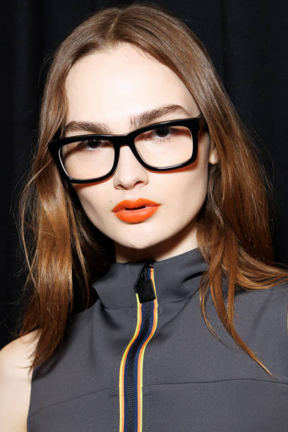 Model poses backstage at the K-Way fashion show during the Milan Fashion Week - Womenswear Fall/Winter 2025/2026 on February 25, 2025 in Milan, Italy.