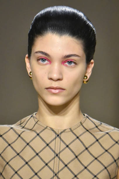 Model walks the runway during the Dior Ready to Wear Fall/Winter 2024-2025 fashion show as part of the Paris Fashion Week on February 27, 2024 in...