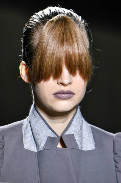 Model walks the runway during the Dries Van Noten Ready to Wear Fall/Winter 2024-2025 fashion show as part of the Paris Fashion Week on February 28,...