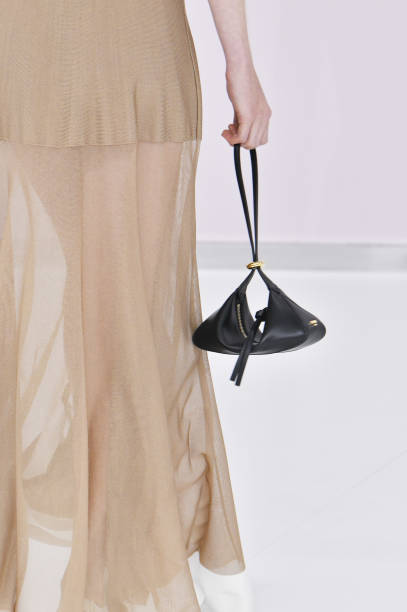 Model walks the runway during the Fendi Ready to Wear Spring Summer 2025 fashion show as part of the Milan Fashion Week on September 17, 2024 in...