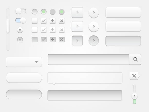 modern collection of web elements for your multimedia projects. - fashion stock illustrations